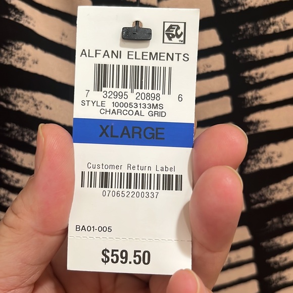 ALFANI woman’s Elements Charcoal Grid pants! - Picture 6 of 8